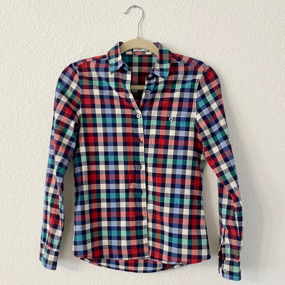 Lark & Wolff Plaid Checkered Button Down Shirt